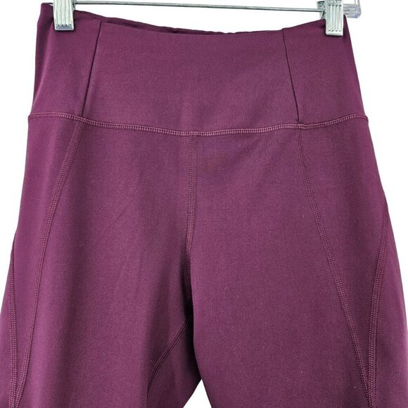 Girlfriend Collective High Waist Capri Leggings Plum Women’s Size S Activewear - Picture 5 of 11